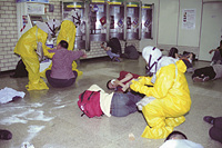 지하철 독가스 테러 대비 훈련 이미지