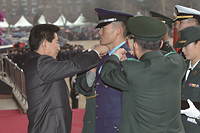 노무현 대통령, 학군장교 임관식 참석 이미지