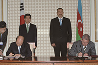 노무현 대통령, 아제르바이잔 국빈방문·일함 알리예프 대통령과 협정서명식 임석 이미지