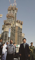 노무현 대통령, 두바이 타워 건설 현장방문 이미지