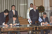 노무현 대통령, 그리스 국빈방문·카롤로스 파풀리아스 대통령과 한·그리스 협정서명식 임석 이미지