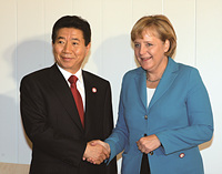 노무현 대통령, 앙겔라 메르켈 독일 총리와 정상회담 이미지