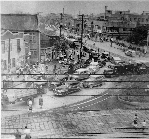 전쟁중의 서울시내 이미지
