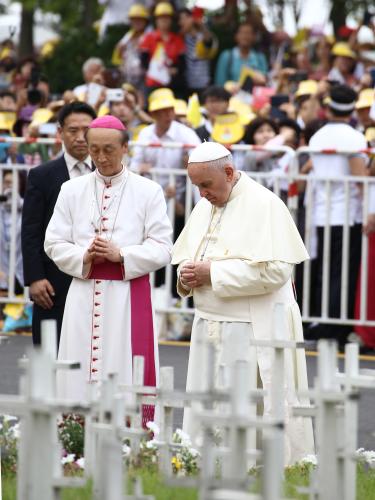프란치스코 교황 태아동산 기도 이미지