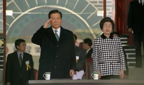 김대중 대통령 58기 육군사관학교 졸업 및 임관식 참석 이미지