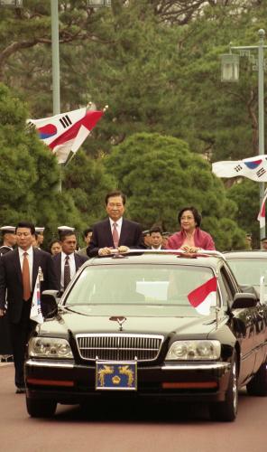 김대중 대통령 메가와티 수카르노푸트리 인도네시아 대통령 공식환영식, 기념촬영 이미지