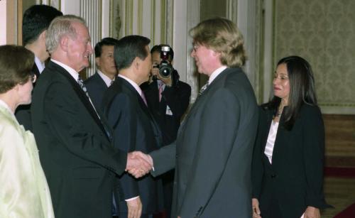김대중 대통령 요하네스 라우 독일 대통령과 만찬 이미지
