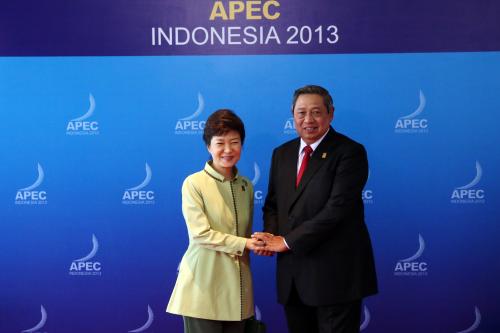박근혜 대통령 APEC기업인자문위원회(ABAC)와의 대화 참석 이미지