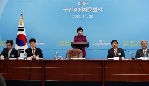 박근혜 대통령 제3차 국민경제자문회의 이미지