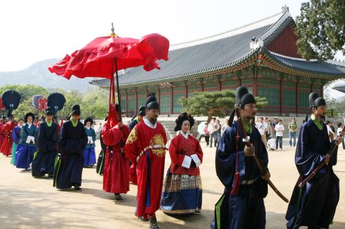 조선시대 왕의산책 재현행사 이미지