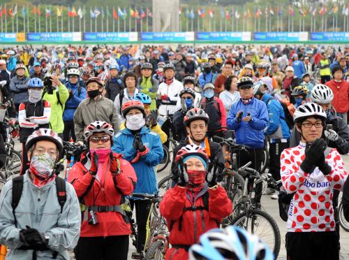 제1회 대한민국 자전거축전 서울출발 행사 이미지