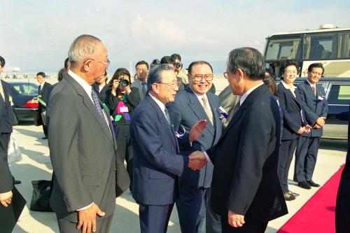 김종필 국무총리 간사이국제공항 출발 행사 이미지