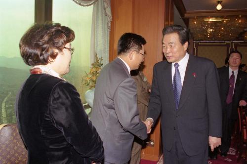 이한동 국무총리 자민련 재정위원와 오찬 이미지