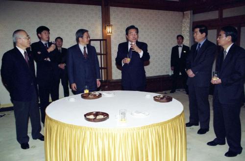 이한동 국무총리 정책평가위원과 만찬 이미지