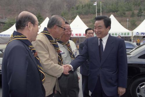 이한동 국무총리 한국보이스카우트연맹 전국지도자대회 참석 이미지