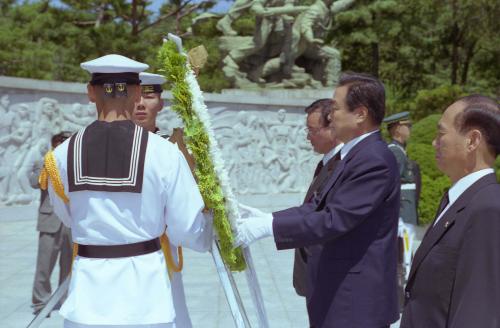 이한동 국무총리 제52주년 6ㆍ25 기념식 참석 이미지