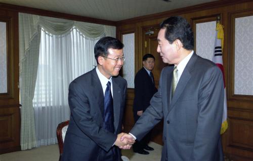 고건 국무총리 전국대도시협의회 시장단 접견 이미지