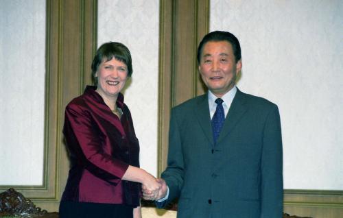 고건 국무총리 Helen Elizabeth Clark(헬렌 클라크)뉴질랜드 총리 접견 이미지