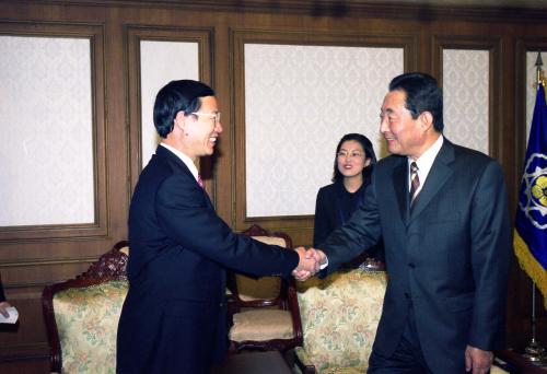 고건 국무총리 중국 장까오리 산동성 당서기 일행 접견 이미지