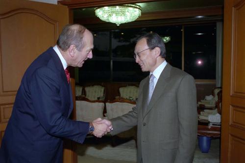 이해찬 국무총리 Ehud Olmert 이스라엘 부수상 접견 이미지