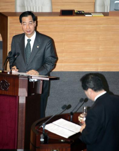 한덕수 국무총리직무대행 국회 대정부 질문답변 이미지