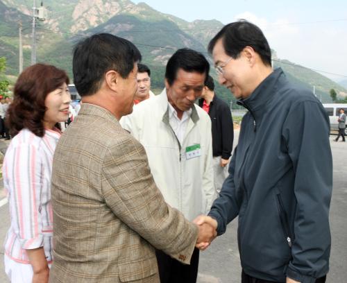 한덕수 국무총리 농촌체험 모리마을 방문 이미지