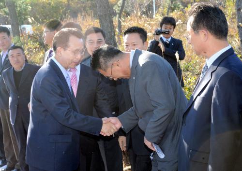 한승수 총리 진도 시험조류발전소 건설현장 방문 이미지