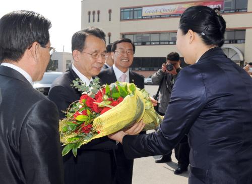 한승수 국무총리 보은군청 방문 이미지