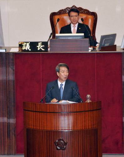 정운찬 국무총리 국회 예산안 시정연설 이미지