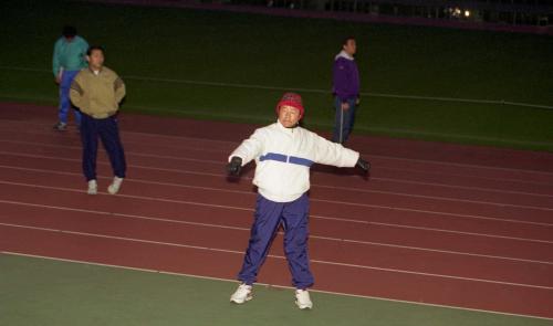 김영삼 대통령 순방 조깅(도쿄올림픽 스타디움) 이미지