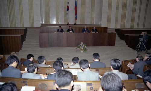 한ㆍ러 정상 공동기자회견(김영삼 대통령, 보리스 옐친 대통령) 이미지