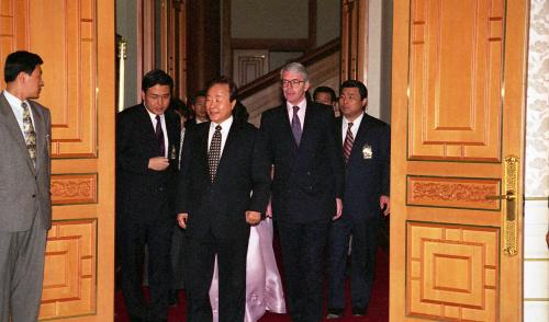 한ㆍ영 정상 기자회견(김영삼 대통령, 존 메이저 총리) 이미지