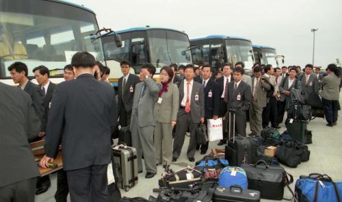 김대중 대통령 홍콩 출발 이미지