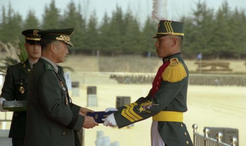 김대중 대통령 3사관학교 졸업식 참석 이미지