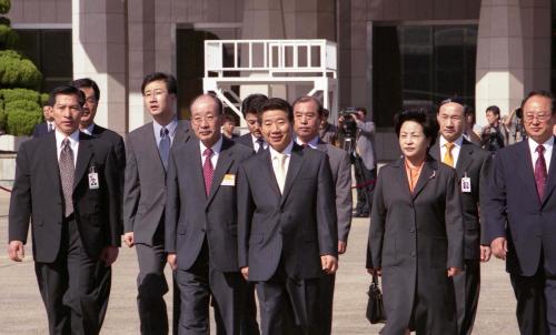 노무현 대통령 카자흐스탄, 러시아 순방 공항 출발 행사 이미지