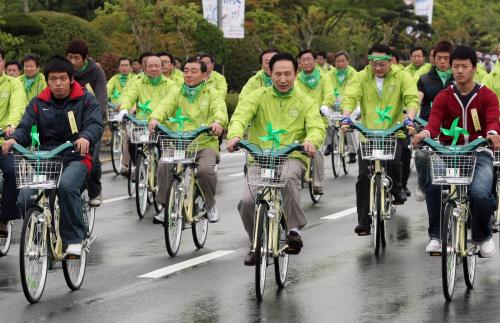 이명박 대통령 대한민국 자전거 축전 이미지